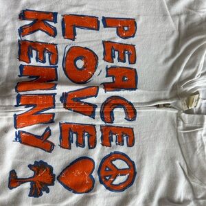 Kenny Chesney Zip Up White Hoodie